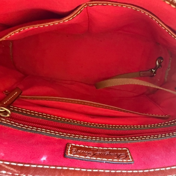 Dooney & Bourke Pebble Grain Zip Zip Satchel - Caramel Top Handle - Picture 8 of 11